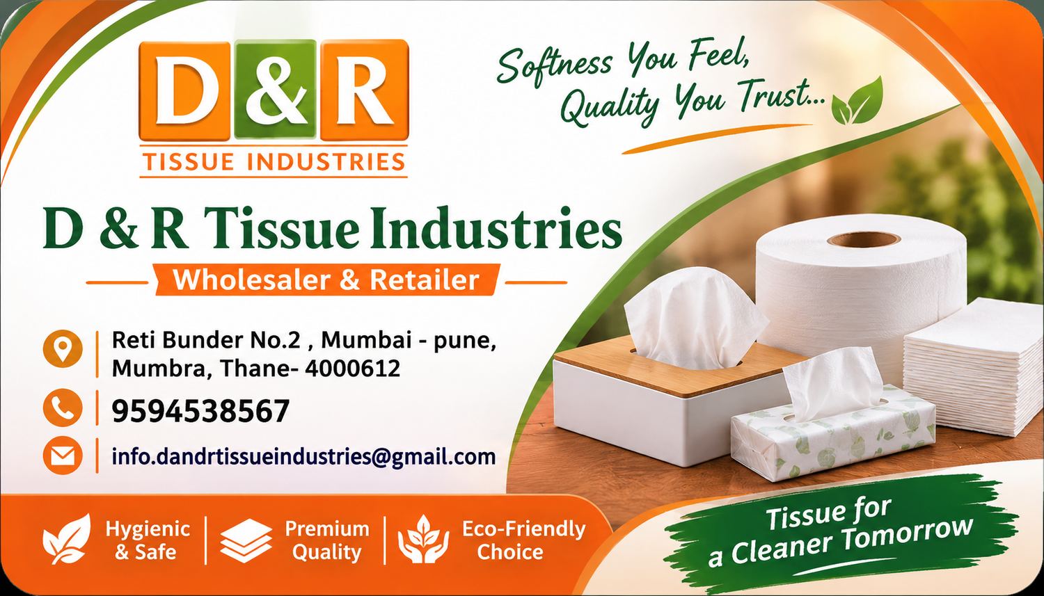 D&R Tissue Industries wholesaler and retailer details